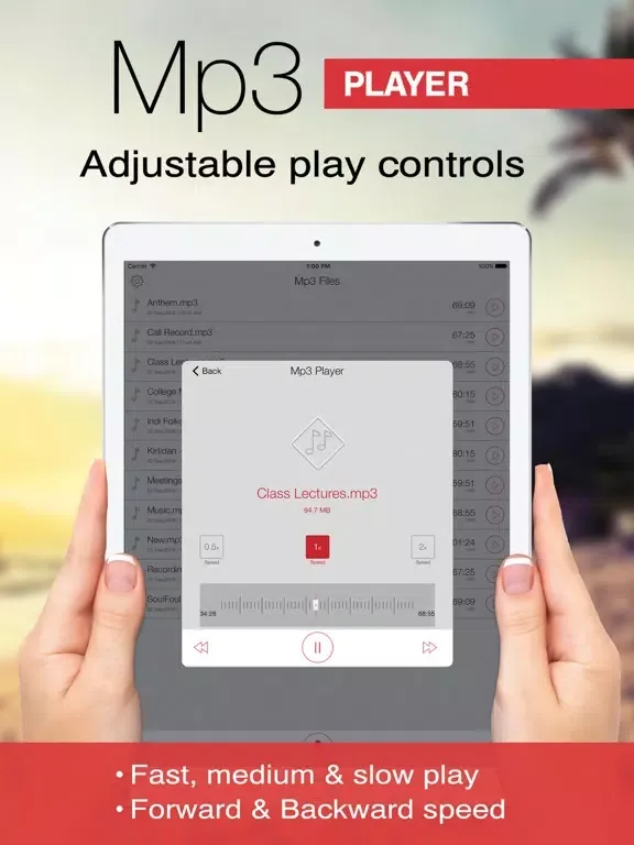 Capturas de pantalla de Mp3 Recorder : Voice Recorder iPad 