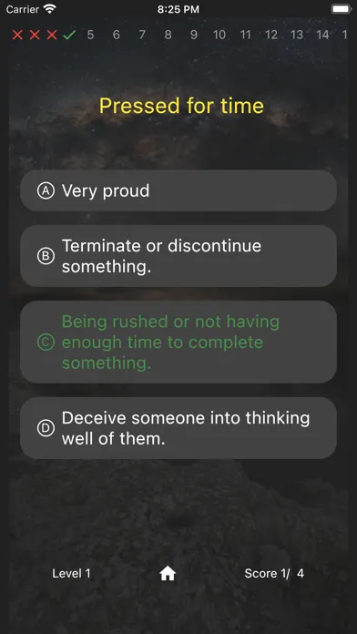 Zrzuty ekranu English Idioms Quiz