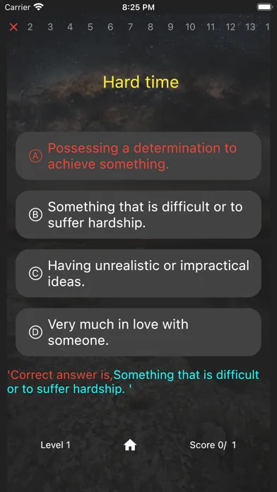 Zrzuty ekranu English Idioms Quiz
