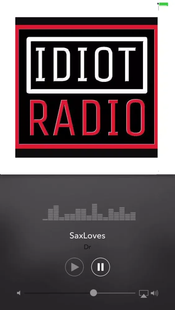 Tangkapan skrin Idiot Radio