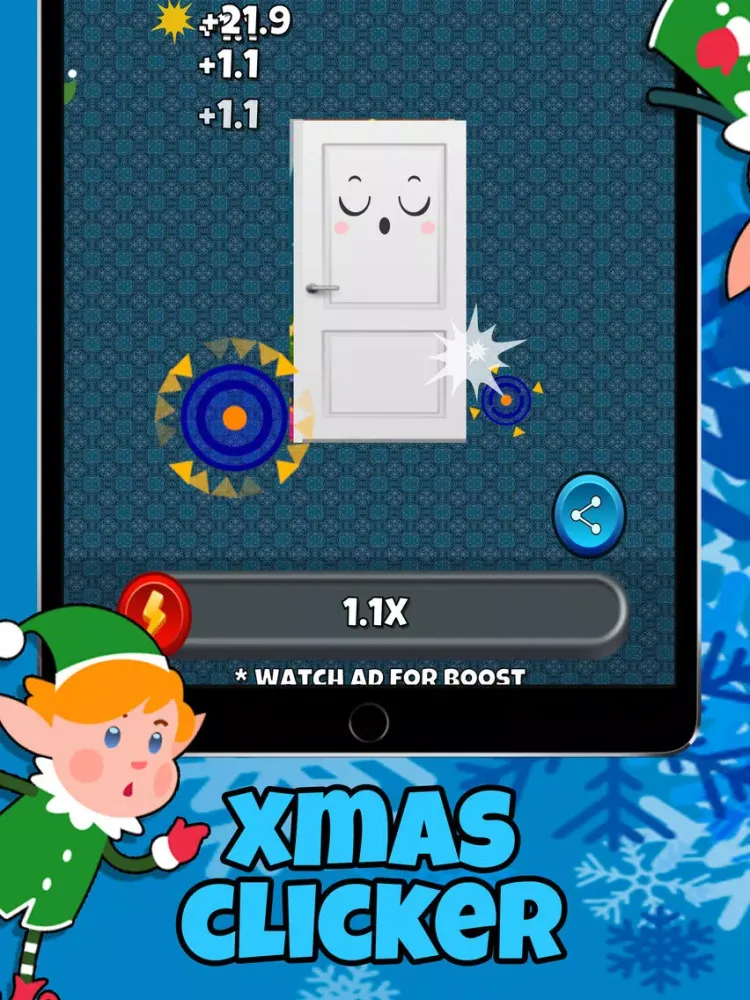Elf Door Christmas Clicker! iPad 应用截图