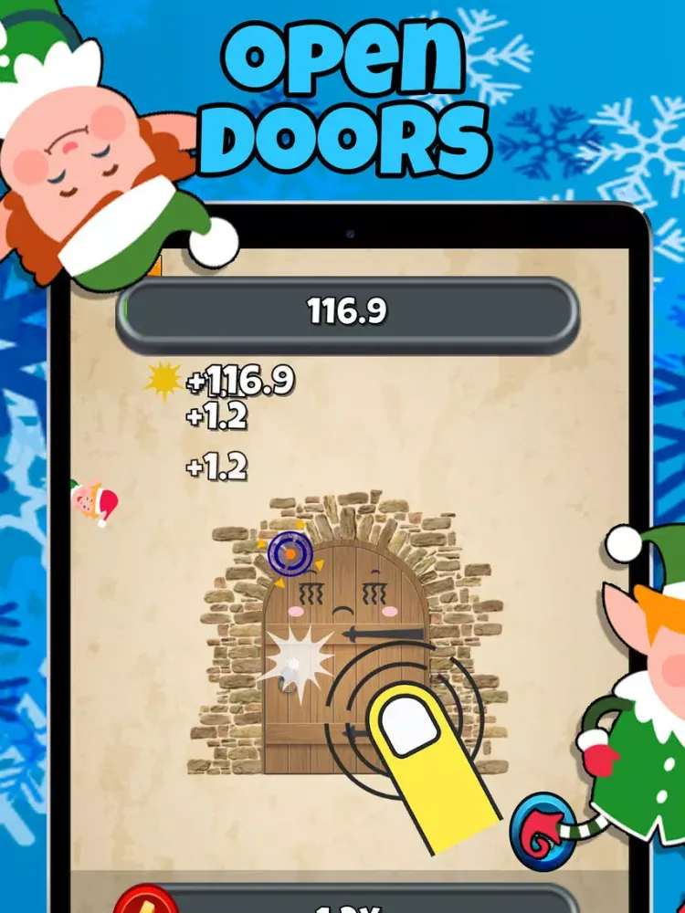 Elf Door Christmas Clicker! iPad 应用截图