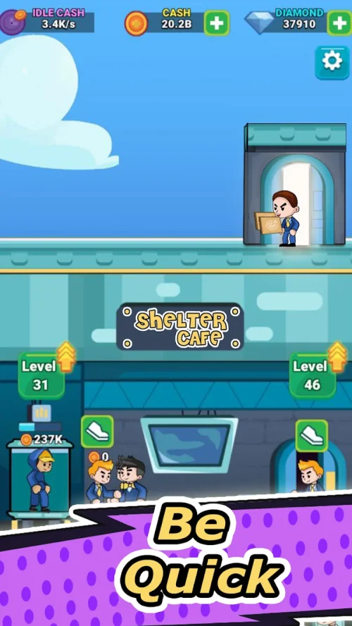 Idle Food Shelter Cafe Tycoon-screenshot-4