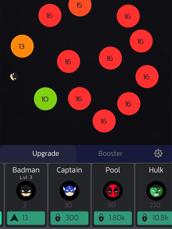 Capturas de pantalla de Idle Balls Super Heroes iPad 