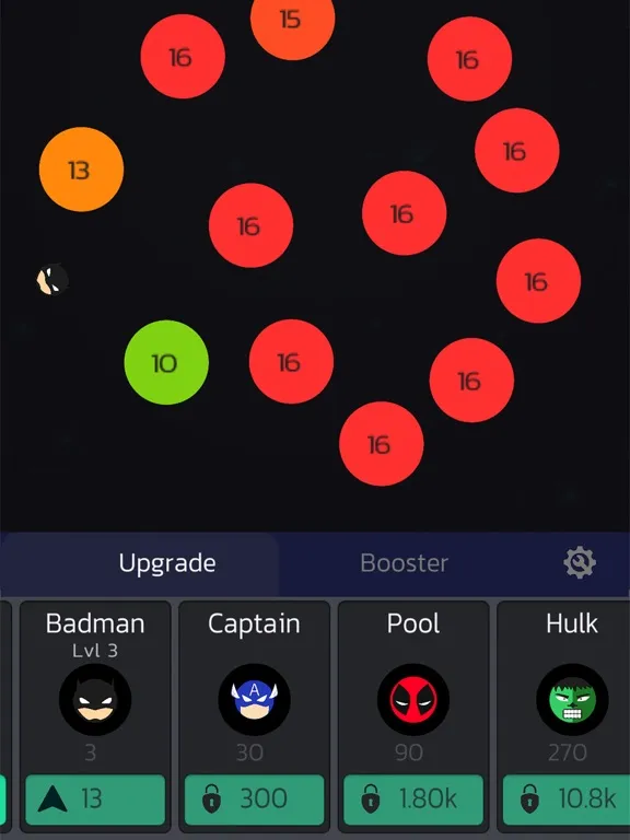 Idle Balls Super Heroes iPad  Screenshots