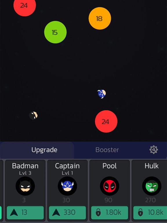 Capturas de pantalla de Idle Balls Super Heroes iPad 