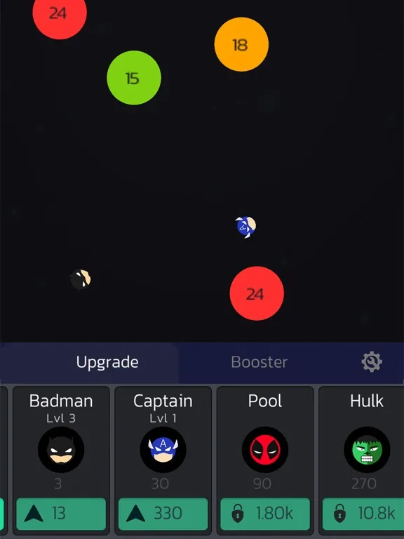 Idle Balls Super Heroes iPad  Screenshots