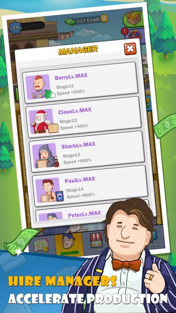 Capturas de tela do Mega Factory-Idle Game、Tycoon