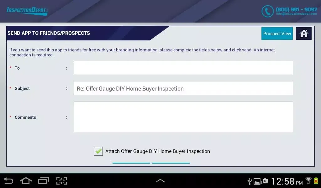Скриншоты DIY home inspection