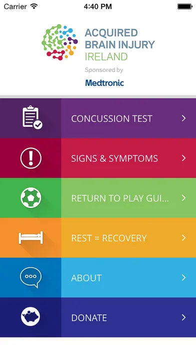 Ảnh chụp màn hình của Concussion Smart