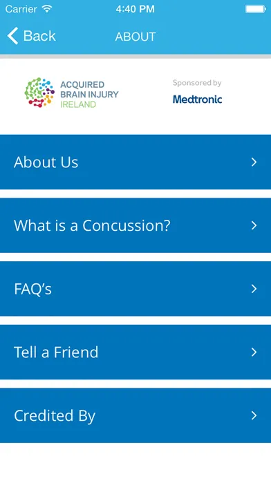 Ảnh chụp màn hình của Concussion Smart