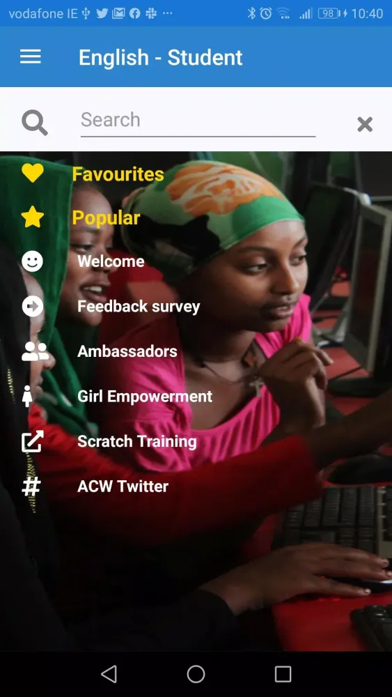 Tangkapan skrin Africa Code Week