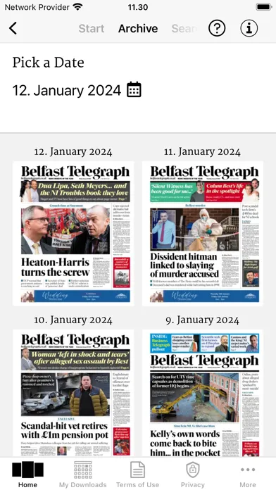 Belfast Telegraph Newsstand Screenshots