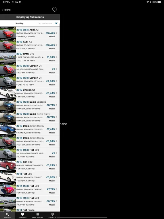 Apex Motors iPad  Screenshots