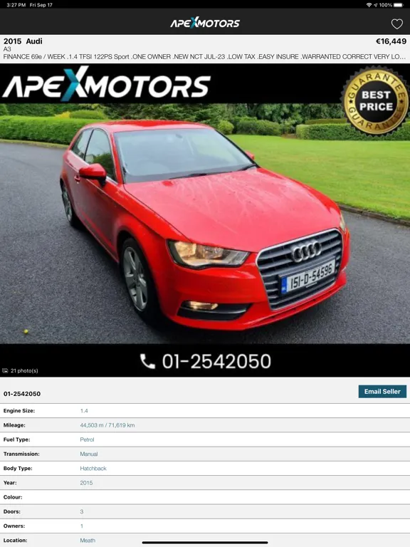 Apex Motors iPad  Screenshots