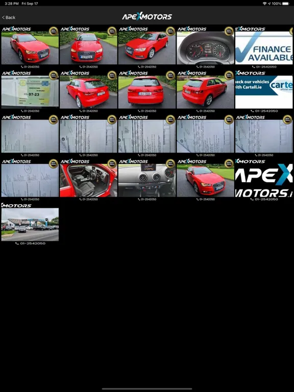 Apex Motors iPad  Screenshots