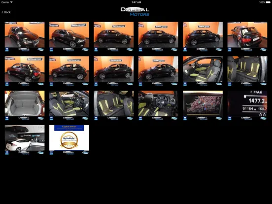 Capturas de tela do Capital Motors iPad 