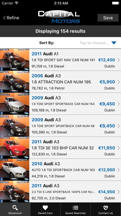 Capturas de tela do Capital Motors