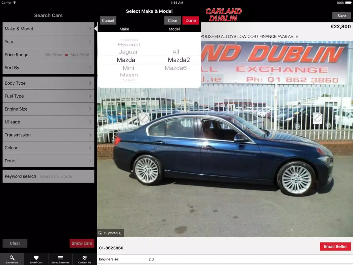 Carland Dublin iPad  Screenshots