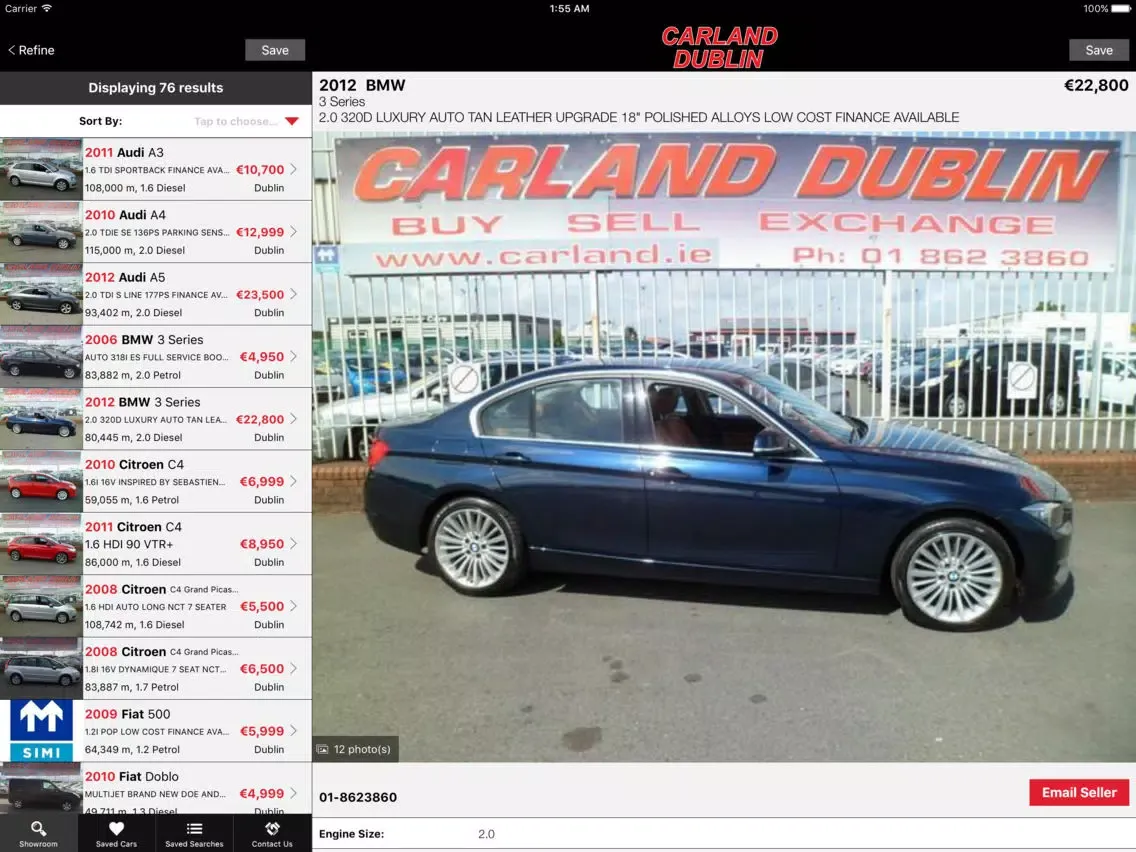 Carland Dublin iPad  Screenshots