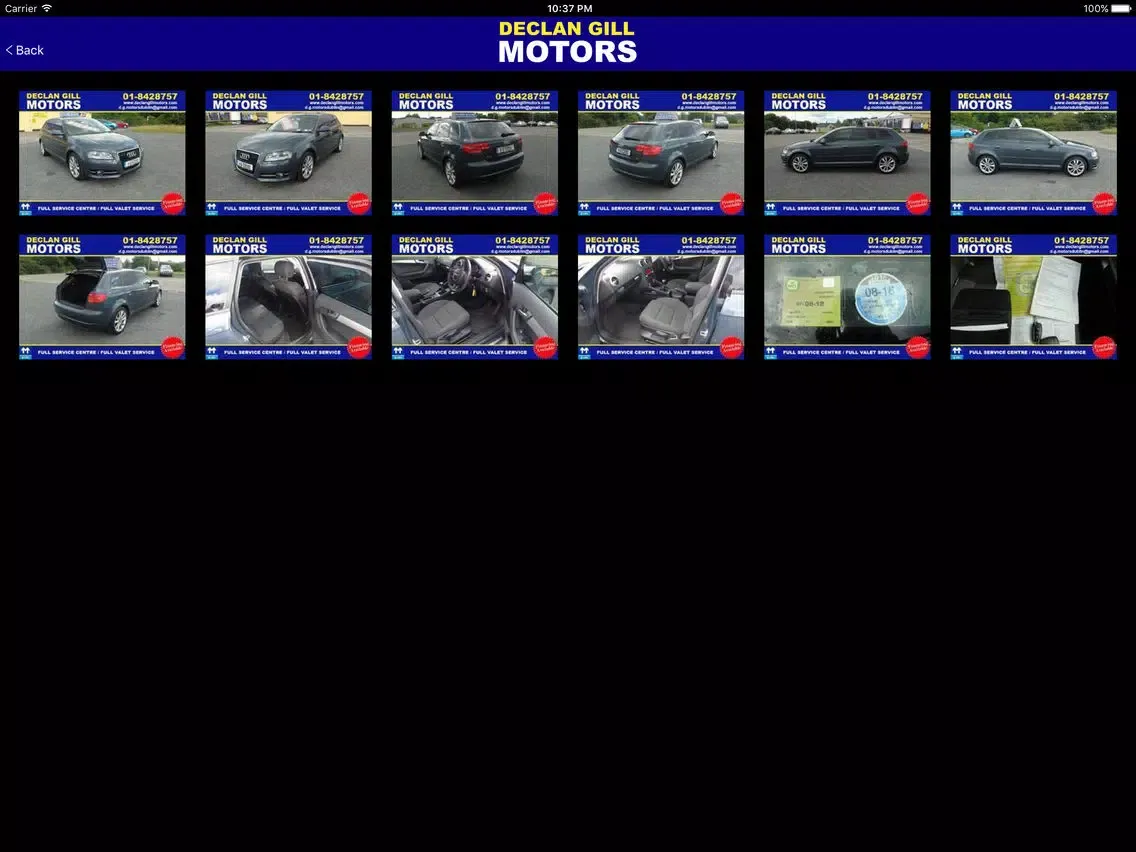 Declan Gill Motors iPad 應用截圖