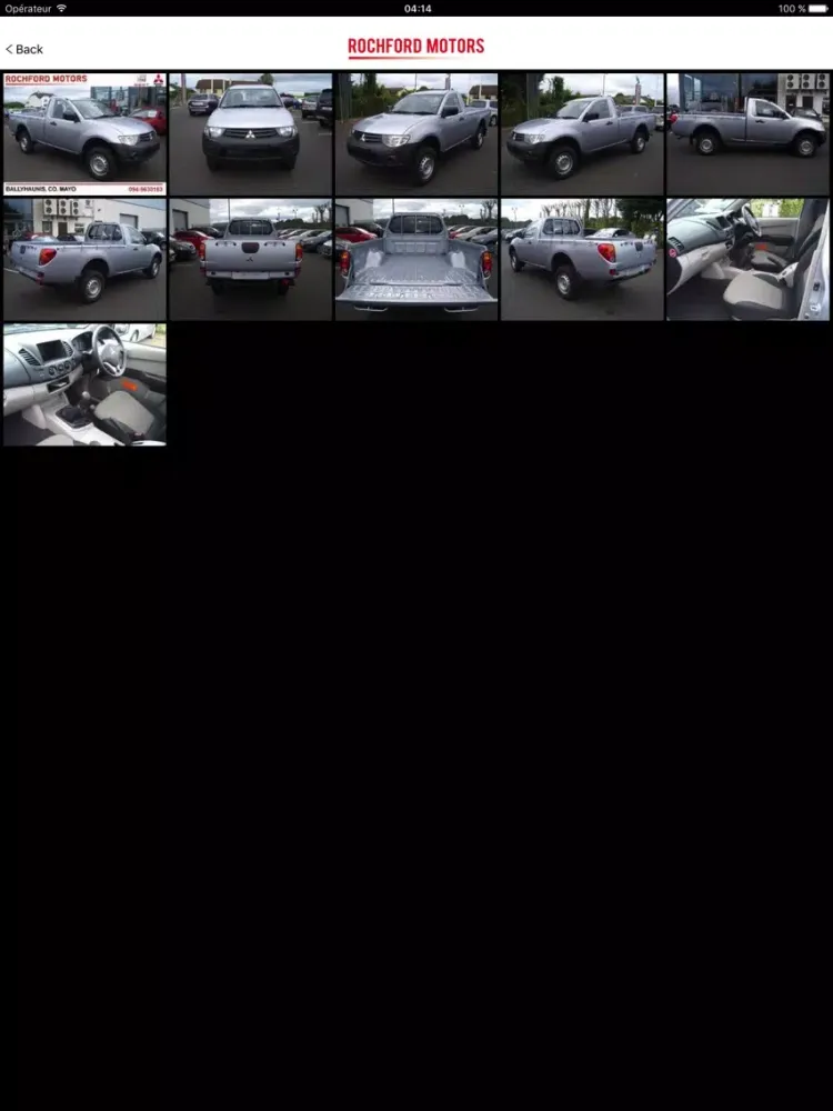 Capturas de tela do Rochford Motors Ltd iPad 