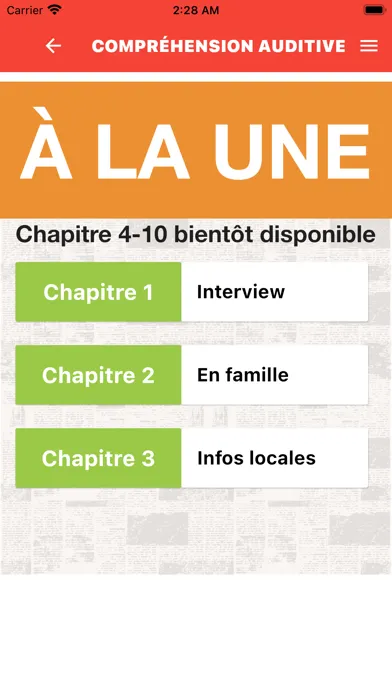 À La Une سکرین شاٹس