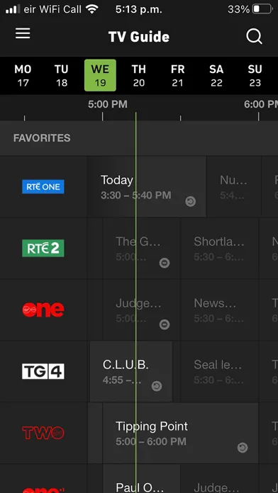 eir TV سکرین شاٹس
