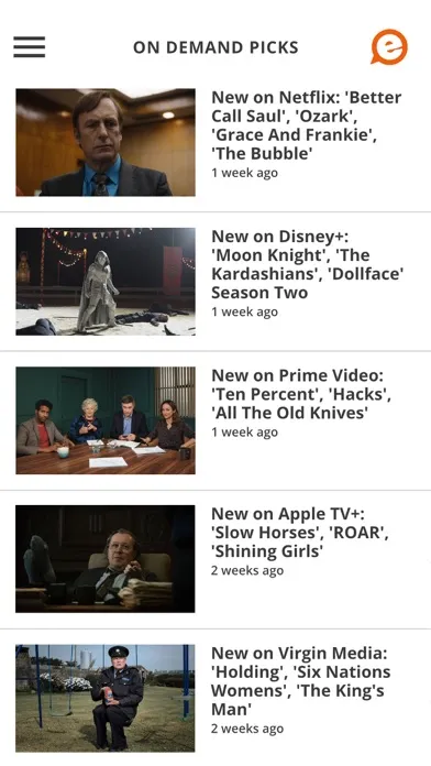 Capturas de tela do TV Listings Guide Ireland