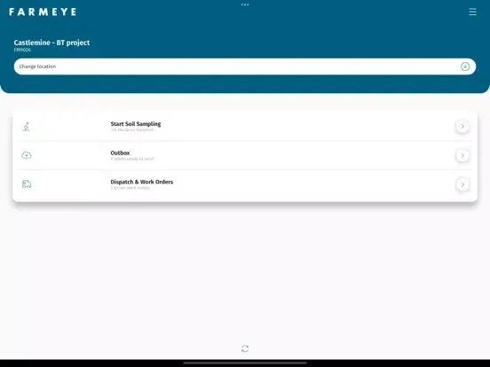 Ảnh chụp màn hình của FARMEYE SoilMate iPad 