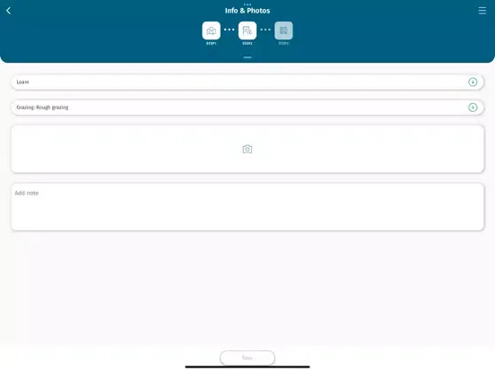 Ảnh chụp màn hình của FARMEYE SoilMate iPad 