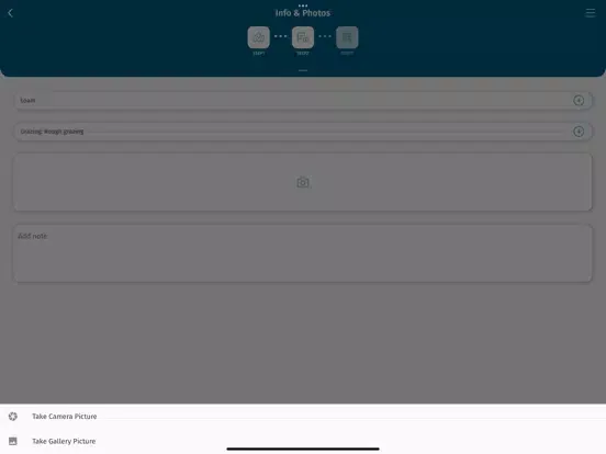 Ảnh chụp màn hình của FARMEYE SoilMate iPad 