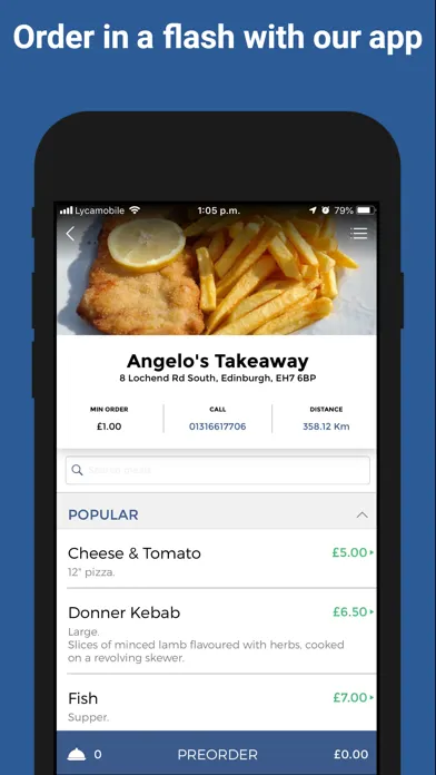 Angelo's Takeaway应用截图