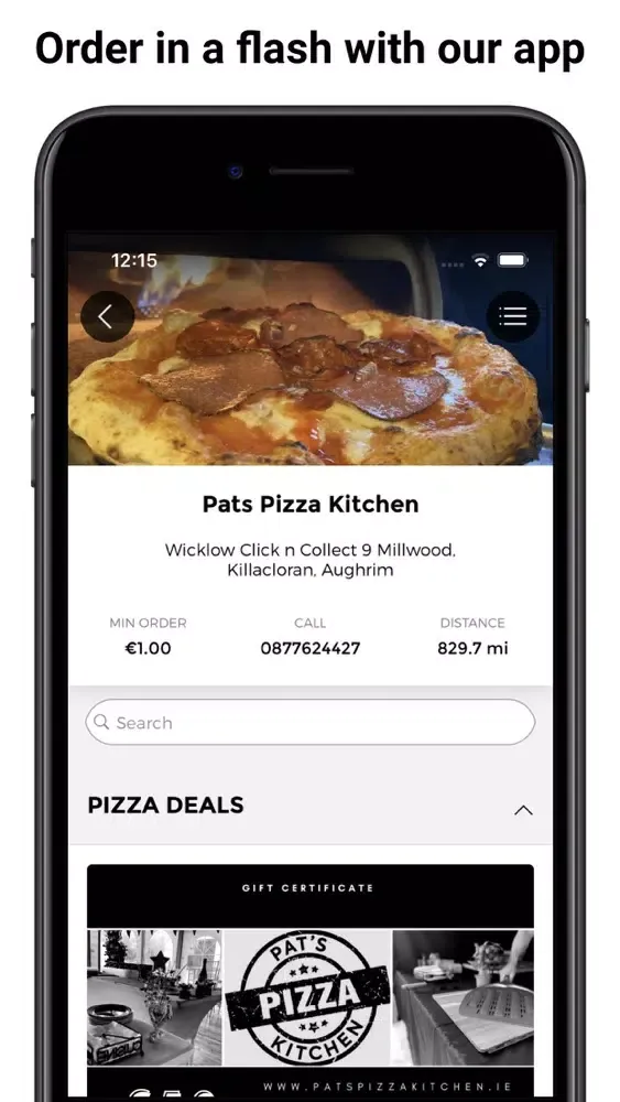 Zrzuty ekranu Pats Pizza Kitchen