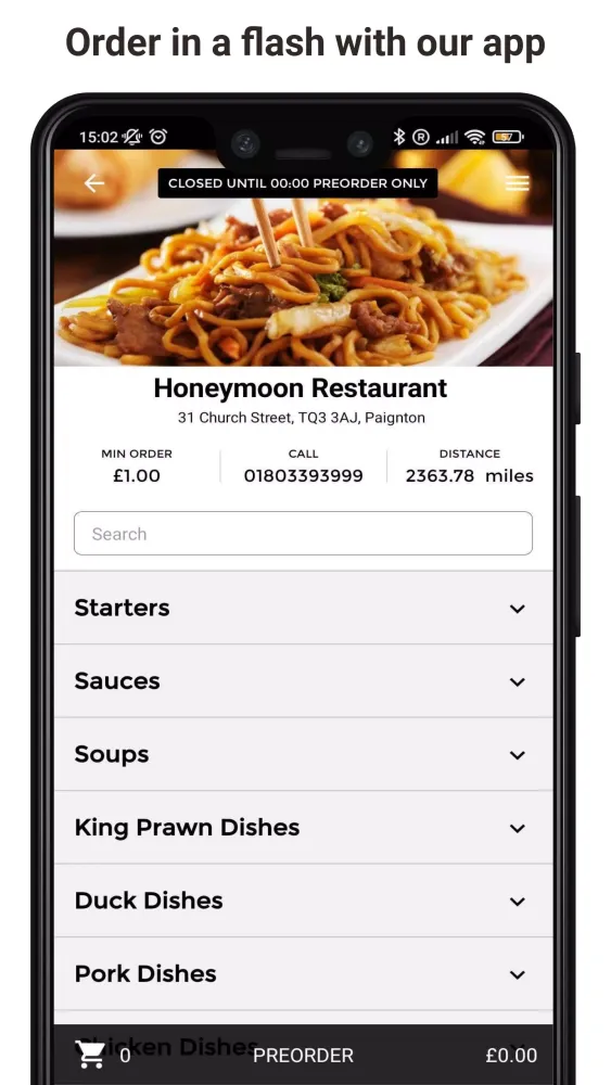 Honeymoon Restaurant应用截图