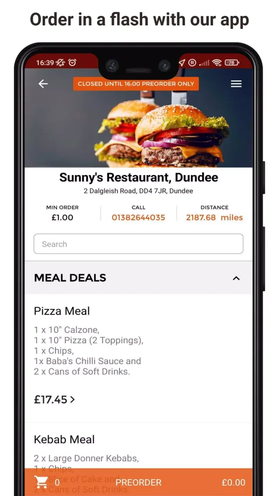 Sunny's Restaurant, Dundee Screenshots