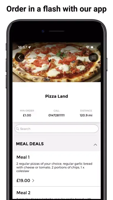 Pizza Land Restaurant App スクリーンショット