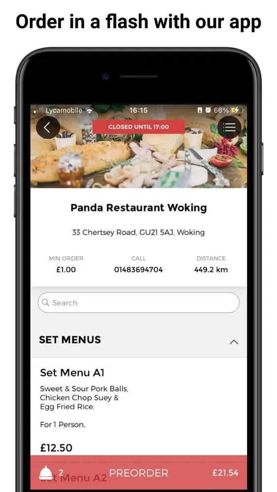 ภาพหน้าจอของ Panda Restaurant Woking