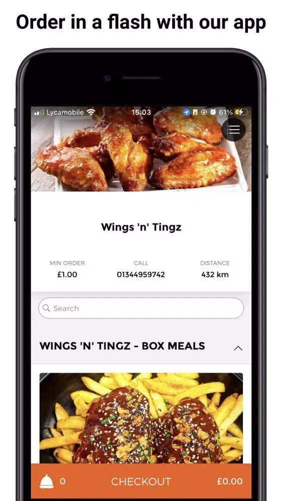 Wings 'n' Tingz App سکرین شاٹس