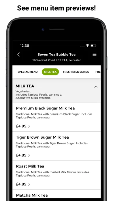 Captures d'écran de Seven Tea Bubble Tea