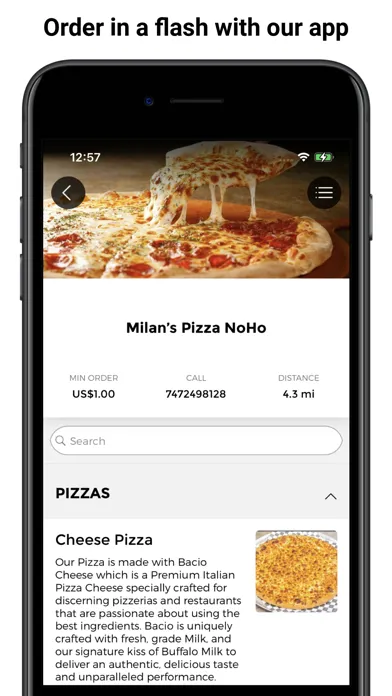 Capturas de pantalla de Milan’s Pizza NoHo