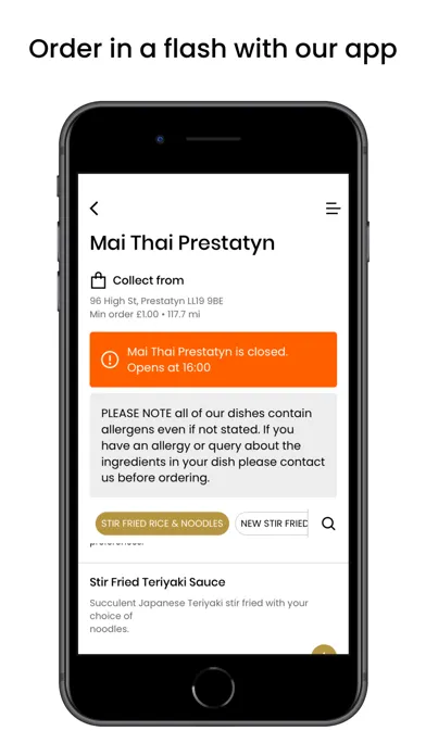Capturas de pantalla de Mai Thai Restaurant App