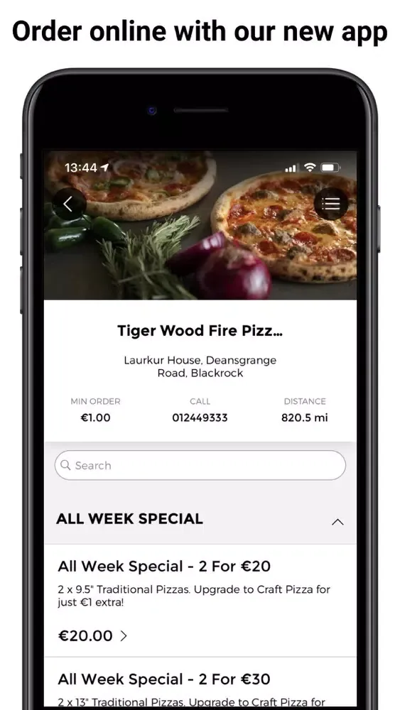 Tiger Wood Fire Pizza स्क्रीनशॉट