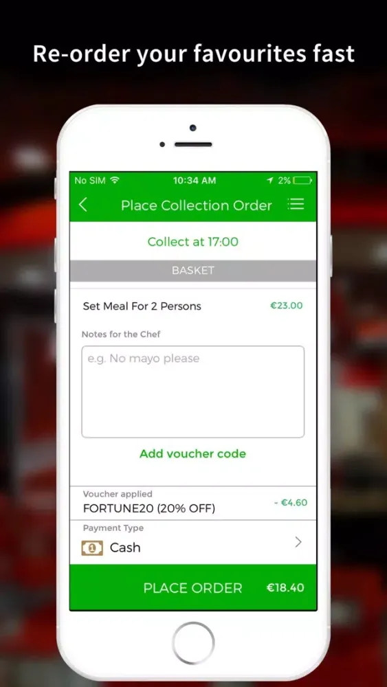 Tangkapan layar Fortune Takeaway
