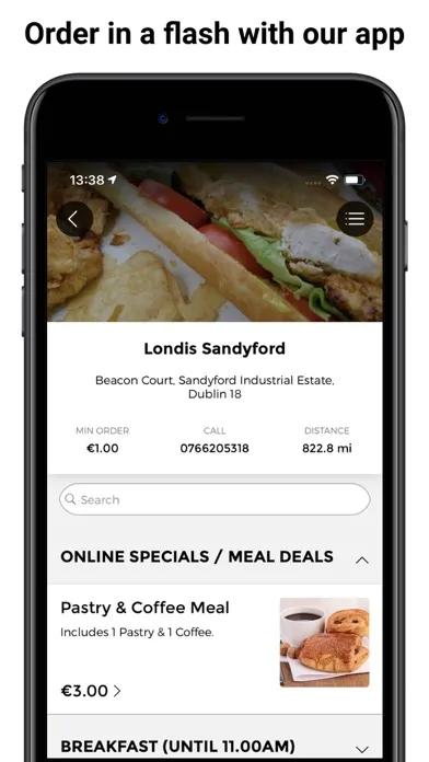 Zrzuty ekranu Londis Snack Track App
