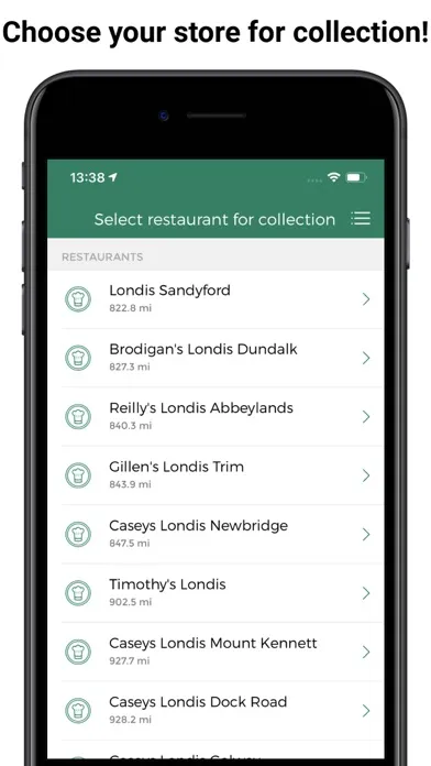 Zrzuty ekranu Londis Snack Track App