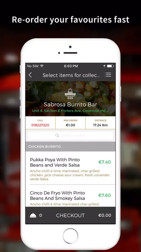 Screenshot di Sabrosa Burrito Bar App