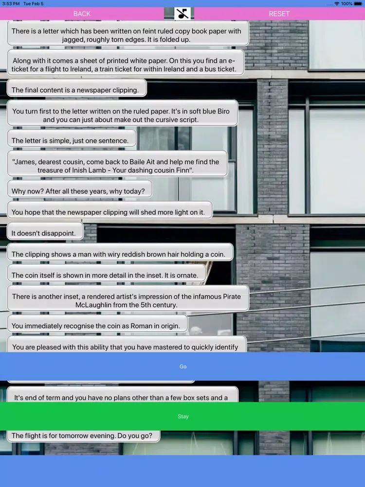 Inish Lamb - Choice Story iPad 스크린샷