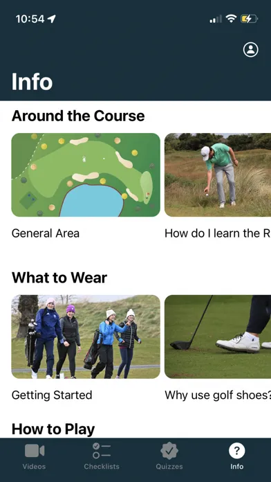Capturas de tela do Get Into Golf