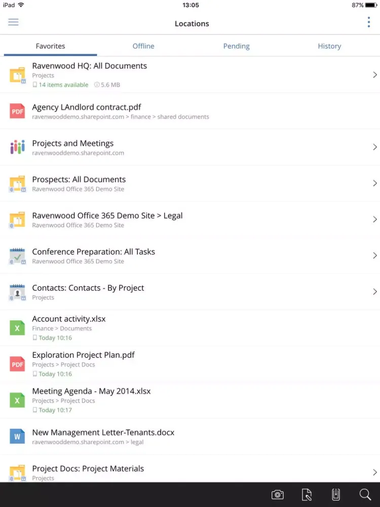 Ảnh chụp màn hình của harmon.ie for BlackBerry iPad 